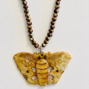 Butterfly Necklace .
